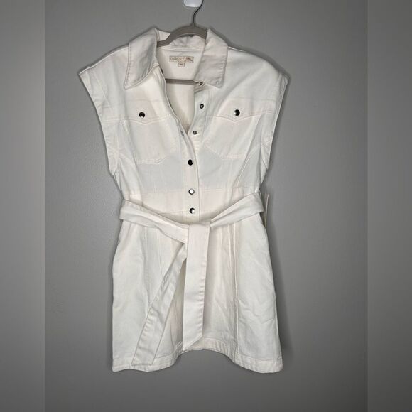 Colors X INC Denim Strong Shoulder Convertible Mini Dress NWT - Picture 3 of 6